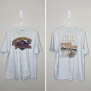 Vintage 1993 Harley Davidson T Shirt Yuma Arizona Double Sided Hanes Beefy